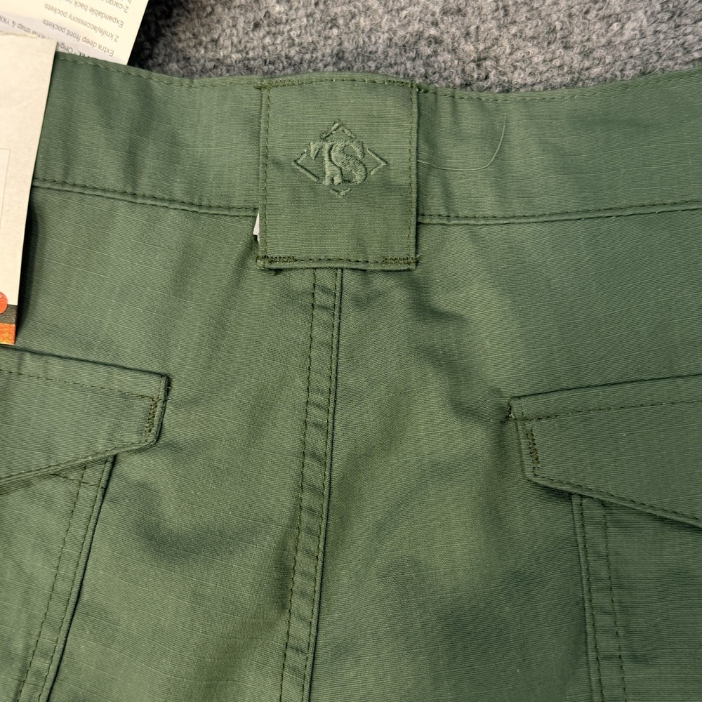 TRUE SPEC 24-7 Series Men's Sz 38 Tactical Cargo Shorts Green NWT - Picture 10 of 13